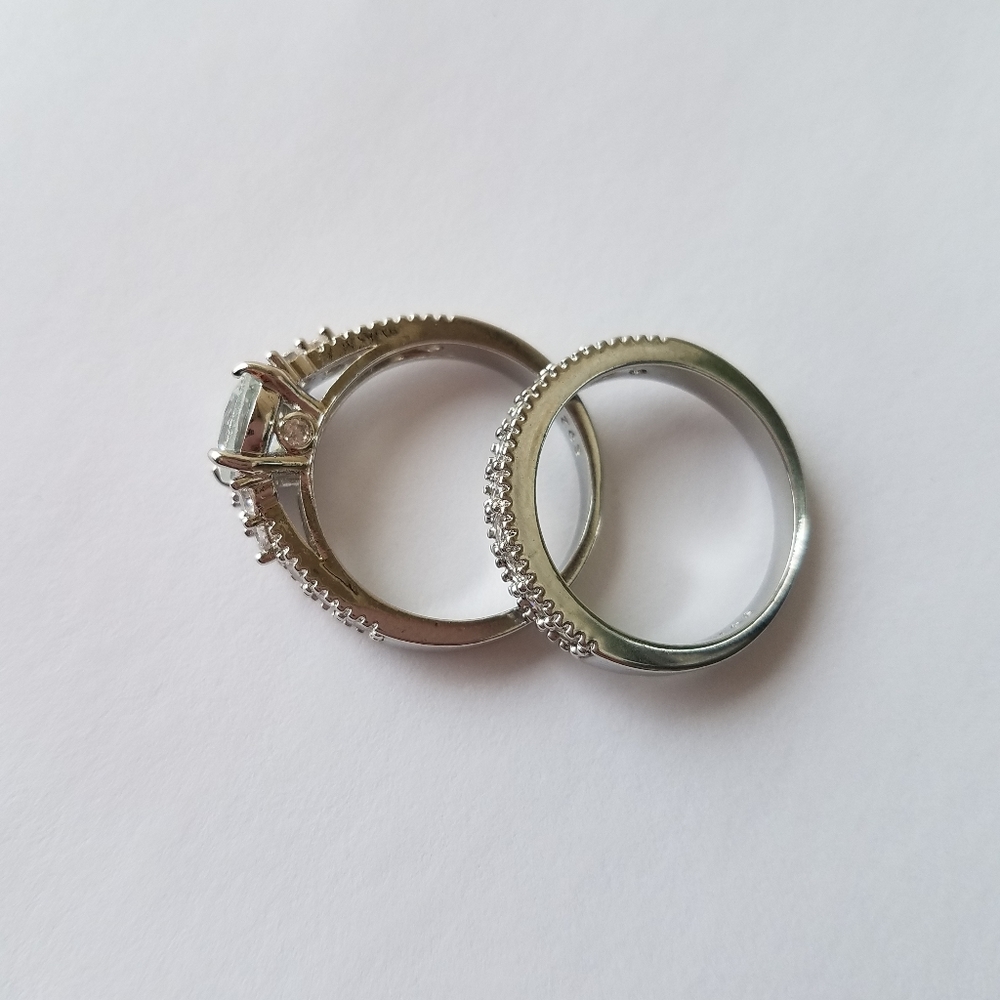 2Pcs/set Beautiful 925 silver plated rings!!! - Picture 3 of 8